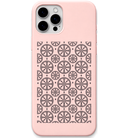 Konark Rhythm engraved pastel silicone phone cover in Blush Pink
