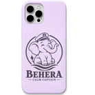 Behera Calm Captain engraved pastel silicone phone cover in Lavender