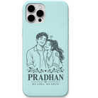 Pradhan Mo Loka engraved pastel silicone phone cover in Mint Green
