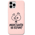 Mere Saath Hi Kyun – Engraved Pastel Silicone Phone Cover