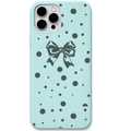 Statement Bow – Engraved Pastel Silicone Phone Cover