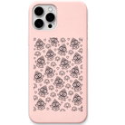 Little Jagannath Joy engraved pastel silicone phone cover in Blush Pink