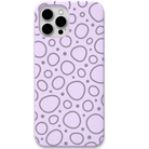 Orbit Mood engraved silicone phone cover in Lavender