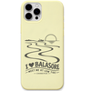 Balasore Meet Me at Low Tide engraved pastel silicone phone cover in Lemon Yellow