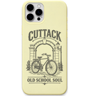 Cuttack Old School Soul engraved pastel silicone phone cover in Lemon Yellow
