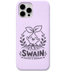 Swain Rooted And Growing engraved pastel silicone phone cover in Lavender