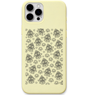 Little Jagannath Joy engraved pastel silicone phone cover in Lemon Yellow
