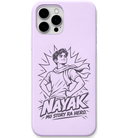 Nayak Story Hero engraved pastel silicone phone cover in Lavender