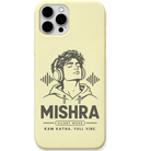 Mishra Silent Mode engraved pastel silicone phone cover in Lemon Yellow
