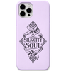 Silk City Soul engraved pastel silicone phone cover in Lavender