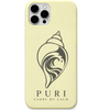 Puri Carry My Calm engraved pastel silicone phone cover in Lemon Yellow