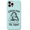 Chhena Poda Dil Toda engraved pastel silicone phone cover in Mint Green
