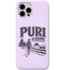 Puri Is Home Beach Walker engraved pastel silicone phone cover in Lavender