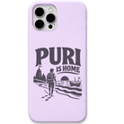 Puri Is Home Beach Walker engraved pastel silicone phone cover in Lavender
