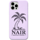Nair Rooted & Rising engraved silicone phone cover in Lavender