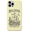 Bali Jatra Roots That Sail engraved pastel silicone phone cover in Lemon Yellow