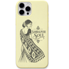 Sambalpuri Soul engraved pastel silicone phone cover in Lemon Yellow