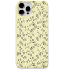 Dancing Vines engraved silicone phone cover in Lemon Yellow