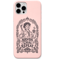 Brush Chai Repeat Artist – Engraved Pastel Silicone Phone Cover
