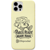 Shiprocket Parcel Ready engraved phone cover in Lemon Yellow