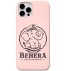 Behera Calm Captain engraved pastel silicone phone cover in Blush Pink
