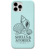 Shells & Stories Puri engraved pastel silicone phone cover in Mint Green