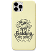 Meri Fielding Set Hai cricket wordplay meme engraved silicone phone cover in Lemon Yellow