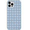 Desi Weave engraved silicone phone cover in Sky Blue