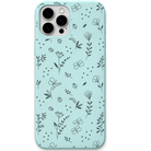 Little Garden Mini engraved silicone phone cover in Mint Green