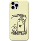 Salary Chhota Wishlist Bada engraved pastel silicone phone cover in Lemon Yellow
