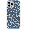 All Hearts engraved silicone phone cover in Sky Blue