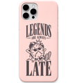 Legends Are Always Fashionably Late – Engraved Pastel Silicone Phone Cover