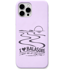 Balasore Meet Me at Low Tide engraved pastel silicone phone cover in Lavender