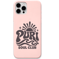 Puri Soul Club – Engraved Pastel Silicone Phone Cover