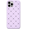 Bow Lattice engraved silicone phone cover in Lavender