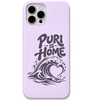 Puri Is Home engraved pastel silicone phone cover in Lavender