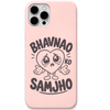 Bhavnao Ko Samjho cute emotional meme engraved silicone phone cover in Blush Pink
