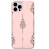 Ornamental Drops engraved silicone phone cover in Blush Pink