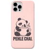 Chai Then Try Panda panda tea lover meme engraved pastel silicone phone cover in Blush Pink