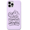 Jaisi Duniya Waise Hum chameleon attitude quote engraved silicone phone cover in Lavender