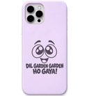 Dil Garden Garden Ho Gaya cute happy face meme engraved pastel silicone phone cover in Lavender
