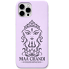 Maa Chandi Blessings engraved pastel silicone phone cover in Lavender