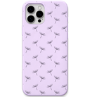 Drifting Seeds engraved silicone phone cover in Lavender