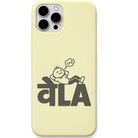 VeLA Mode lazy mood meme engraved silicone phone cover in Lemon Yellow