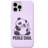 Chai Then Try Panda panda tea lover meme engraved pastel silicone phone cover in Lavender