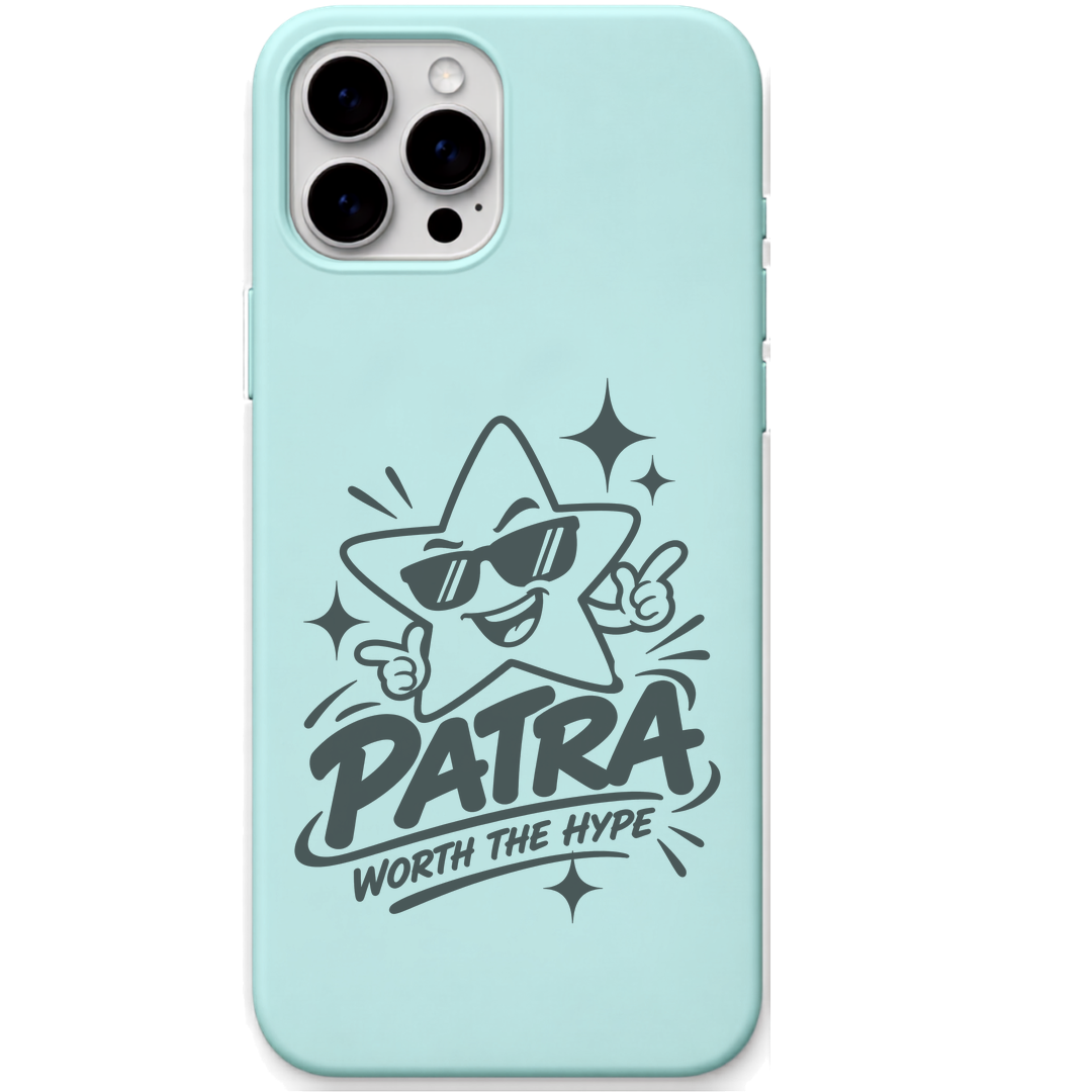 Patra Worth The Hype engraved pastel silicone phone cover in Mint Green
