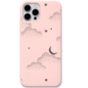 Cloud Wishes engraved silicone phone cover in Blush Pink