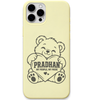 Pradhan My People My Pride engraved pastel silicone phone cover in Lemon Yellow