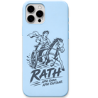 Rath Apni Raah Apni Raftaar engraved pastel silicone phone cover in Sky Blue