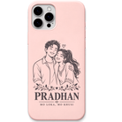Pradhan Mo Loka engraved pastel silicone phone cover in Blush Pink